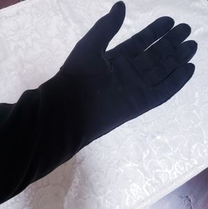 Vintage Long Black Gloves